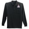 Long Sleeve Silk Touch Polo with Pocket Thumbnail