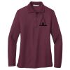 Ladies Silk Touch Long Sleeve Polo Thumbnail