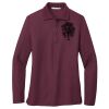 Ladies Silk Touch Long Sleeve Polo Thumbnail
