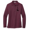 Ladies Silk Touch Long Sleeve Polo Thumbnail