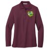 Ladies Silk Touch Long Sleeve Polo Thumbnail