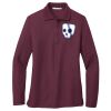 Ladies Silk Touch Long Sleeve Polo Thumbnail