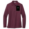 Ladies Silk Touch Long Sleeve Polo Thumbnail