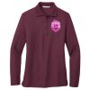 Ladies Silk Touch Long Sleeve Polo Thumbnail