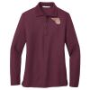 Ladies Silk Touch Long Sleeve Polo Thumbnail