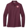 Ladies Silk Touch Long Sleeve Polo Thumbnail