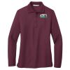 Ladies Silk Touch Long Sleeve Polo Thumbnail