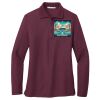Ladies Silk Touch Long Sleeve Polo Thumbnail