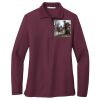 Ladies Silk Touch Long Sleeve Polo Thumbnail