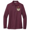 Ladies Silk Touch Long Sleeve Polo Thumbnail
