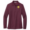 Ladies Silk Touch Long Sleeve Polo Thumbnail