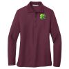 Ladies Silk Touch Long Sleeve Polo Thumbnail