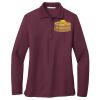 Ladies Silk Touch Long Sleeve Polo Thumbnail
