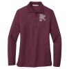 Ladies Silk Touch Long Sleeve Polo Thumbnail