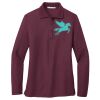 Ladies Silk Touch Long Sleeve Polo Thumbnail
