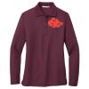 Ladies Silk Touch Long Sleeve Polo Thumbnail